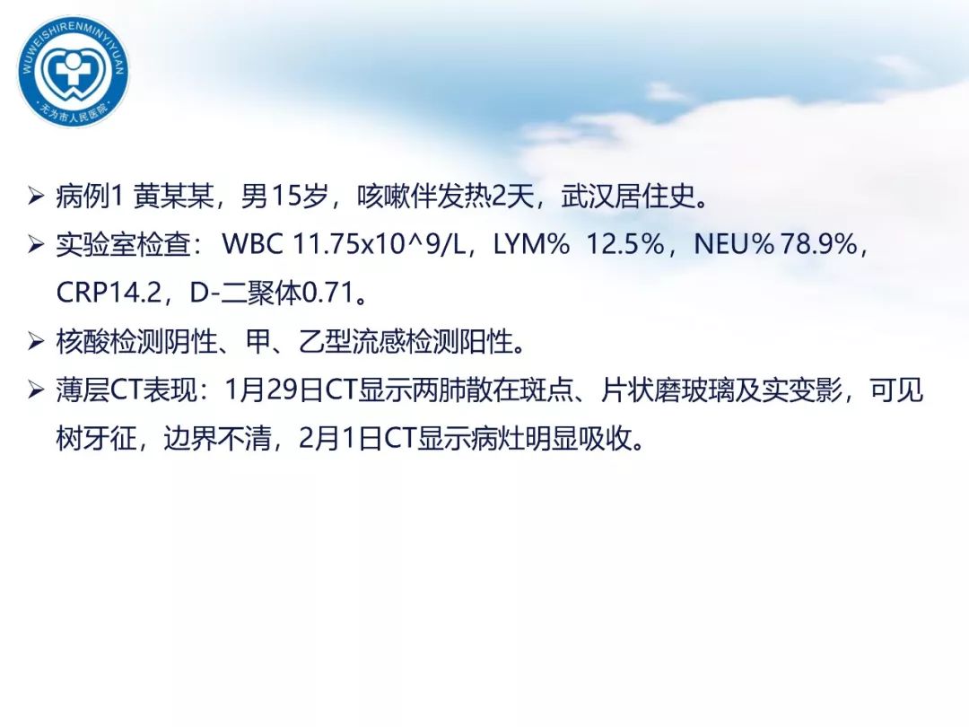 【PPT】新型冠状病毒肺炎影像学病例汇报
