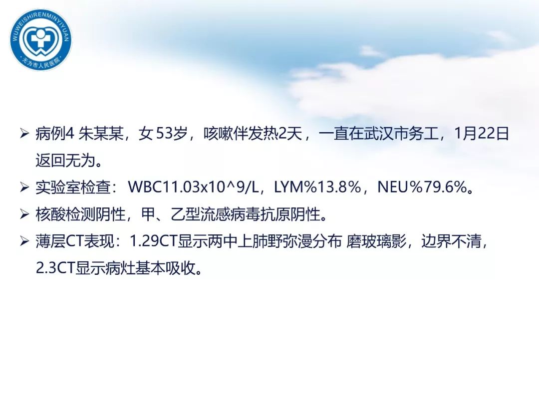 【PPT】新型冠状病毒肺炎影像学病例汇报