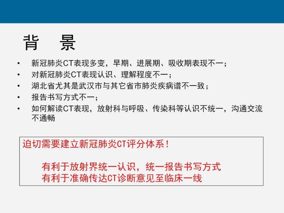 【PPT】新型冠状病毒肺炎CT评分及应用