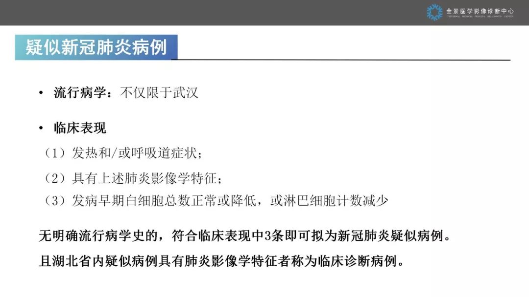 【PPT】优化HRCT报告对于疑似新型冠状病毒性肺炎诊断的意义