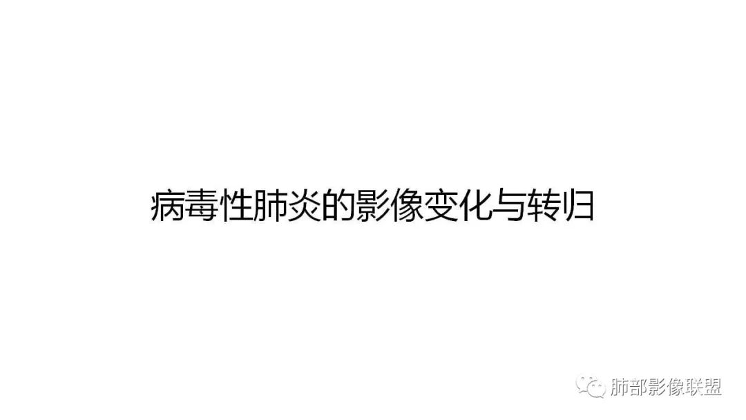 【PPT】病毒性肺炎影像诊断