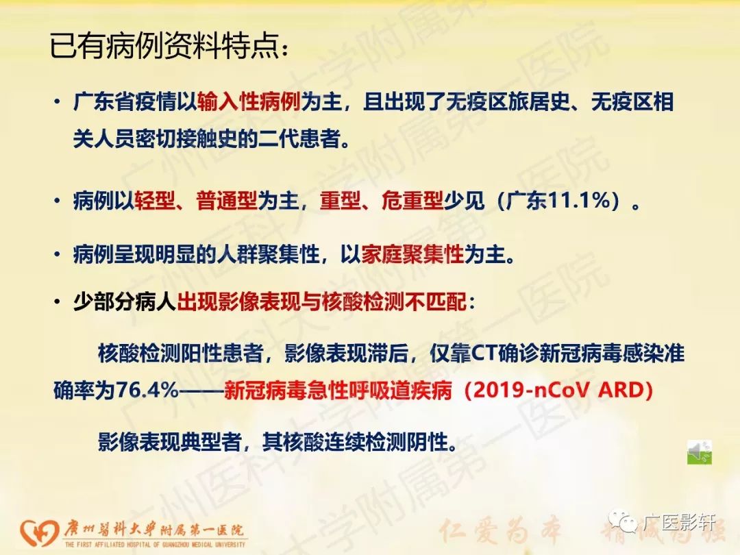 【PPT】新型冠状病毒肺炎影像学特点