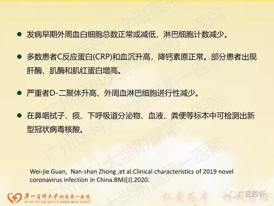 【PPT】新型冠状病毒肺炎影像学特点