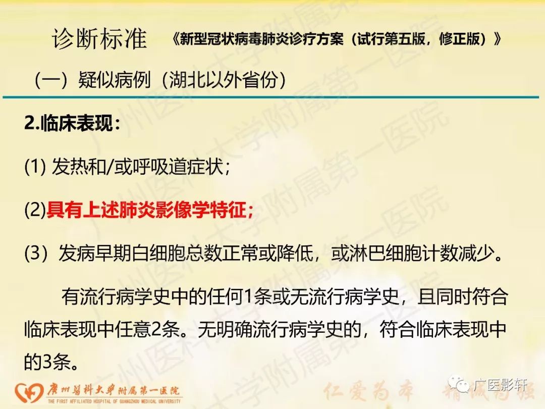 【PPT】新型冠状病毒肺炎影像学特点