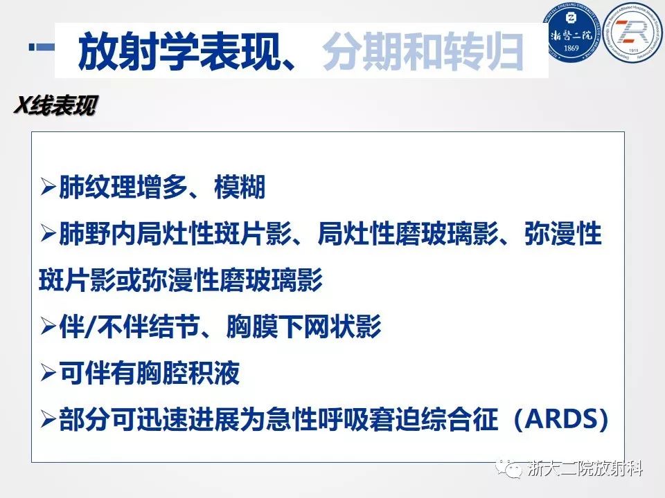 【PPT】新型冠状病毒肺炎影像学表现
