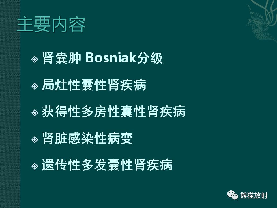 【PPT】肾脏囊性病变的CT及MRI表现