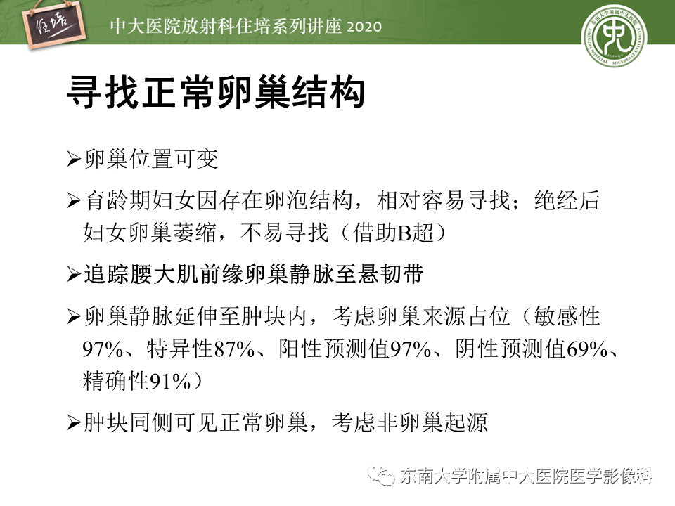 【PPT】女性盆腔实性占位性病变定位分析