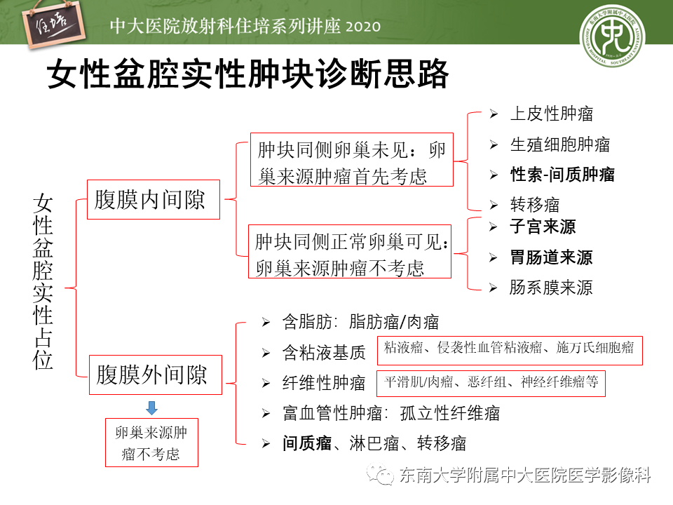 【PPT】女性盆腔实性占位性病变定位分析
