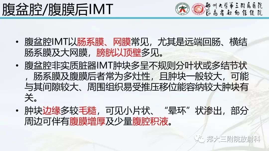 【PPT】炎性肌纤维母细胞瘤的影像表现