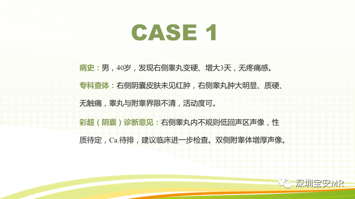 【PPT】影像病例学习：睾丸病变2例