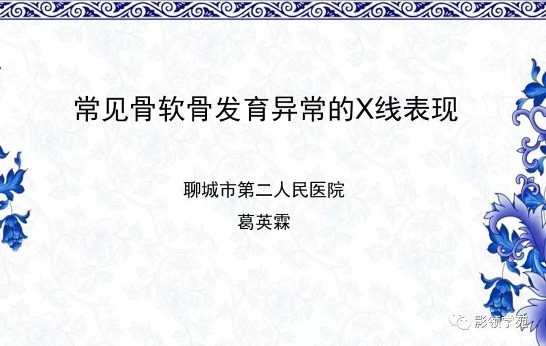 影像PPT - 【PPT】常见骨软骨发育异常的X线表现-1 影像PPT - 【PPT】常见骨软骨发育异常的X线表现-1