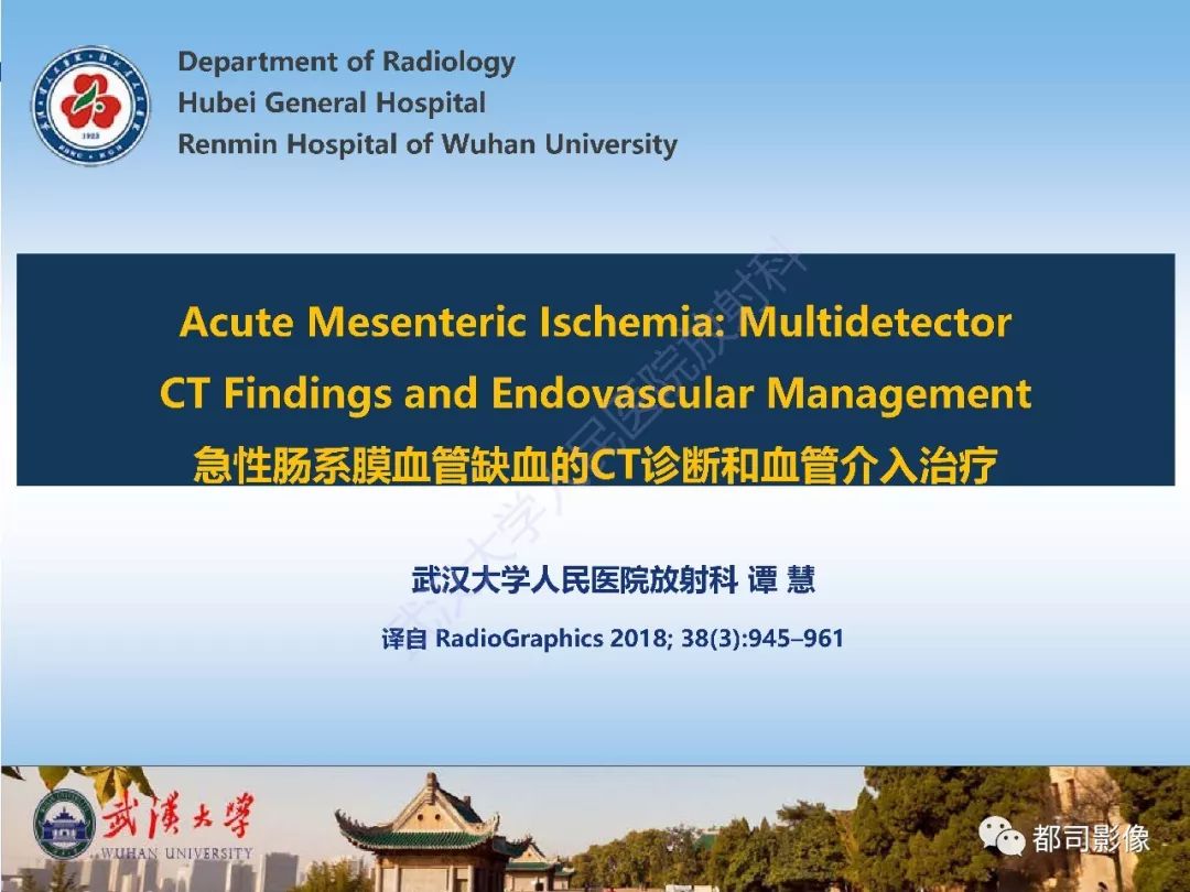 影像PPT - 【PPT】急性肠系膜血管缺血的CT诊断及介入治疗-1