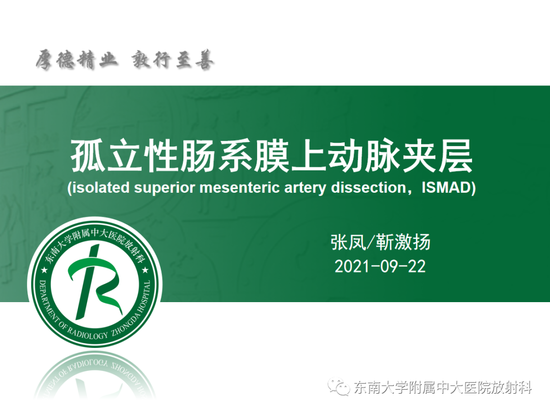 影像PPT - 【PPT】肠系膜上动脉夹层-4