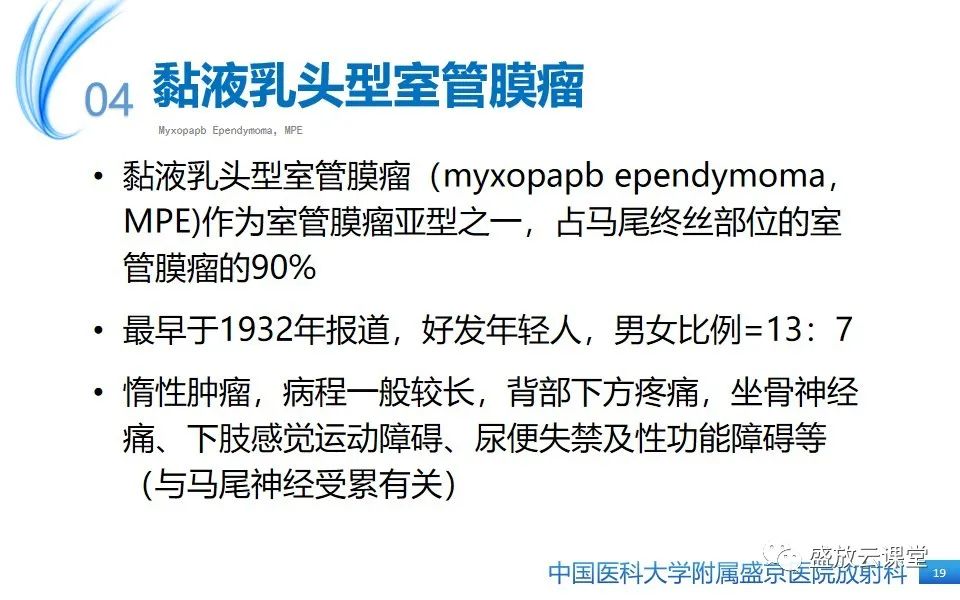 影像PPT - 【PPT】圆锥马尾型粘液乳头型室管膜瘤-19