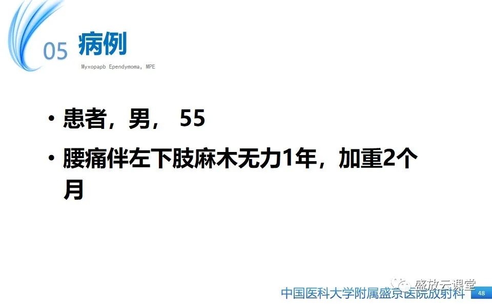 影像PPT - 【PPT】圆锥马尾型粘液乳头型室管膜瘤-48