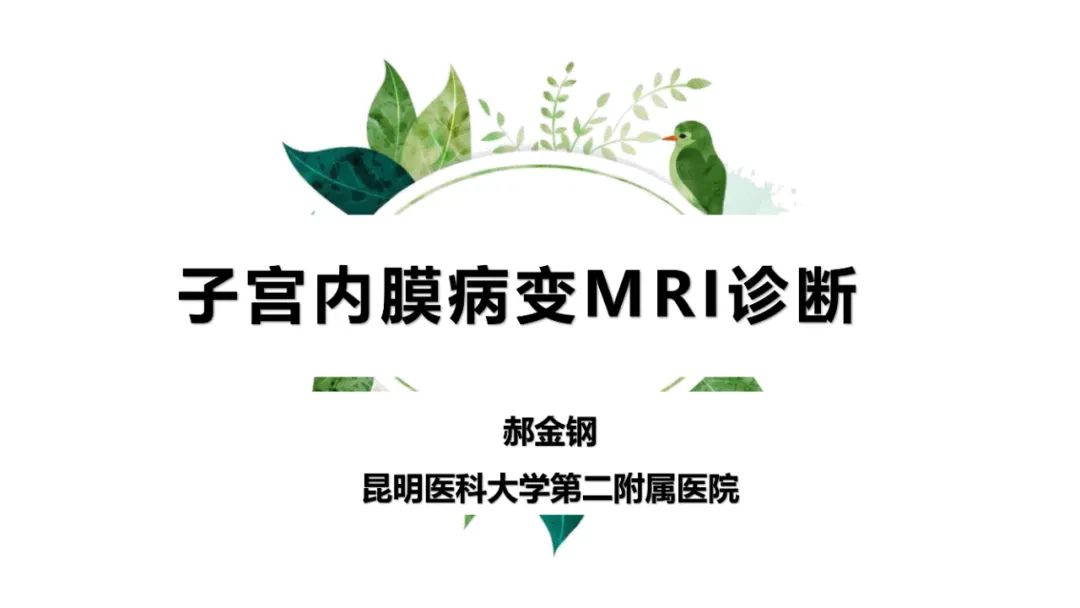 影像PPT - 【PPT】子宫内膜病变MRI诊断-1