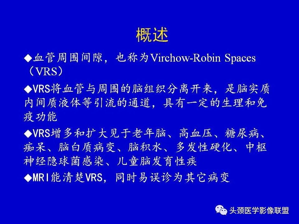 影像PPT - 【PPT】血管周围间隙的MR诊断及鉴别诊断-2