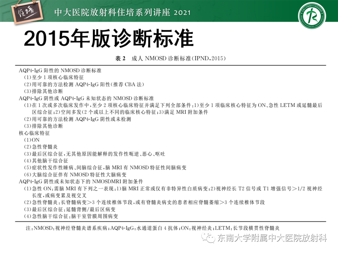 影像PPT - 【PPT】视神经脊髓炎谱系疾病影像表现及鉴别诊断-7
