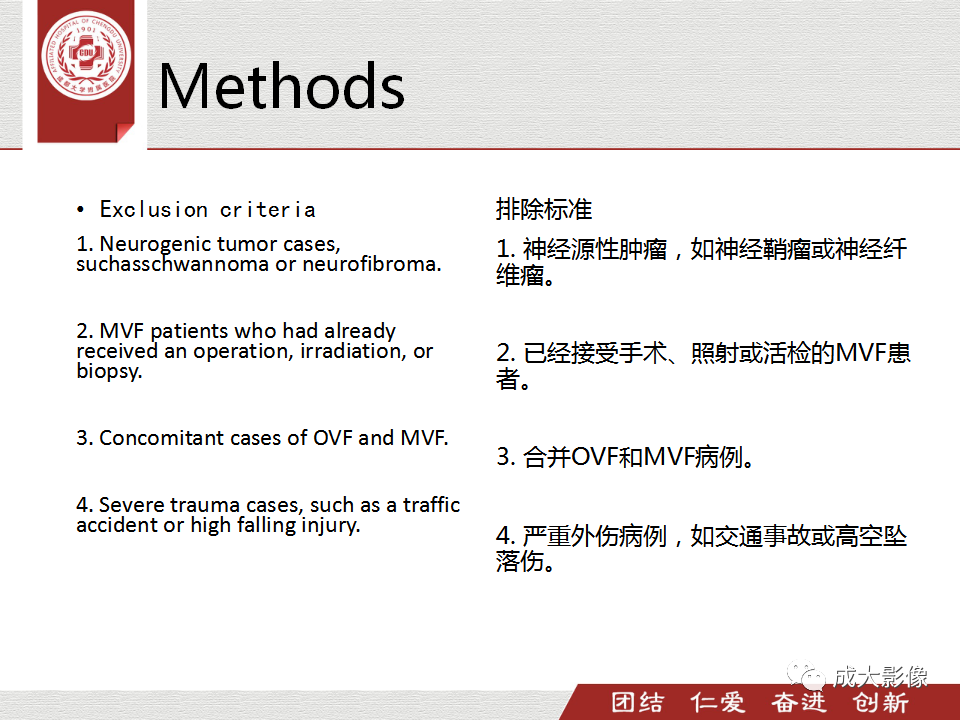 影像PPT - 【PPT】一种基于MRI和CT的新型评分系统用于区分中国患者骨质疏松性椎体骨折和恶性椎体骨折-7