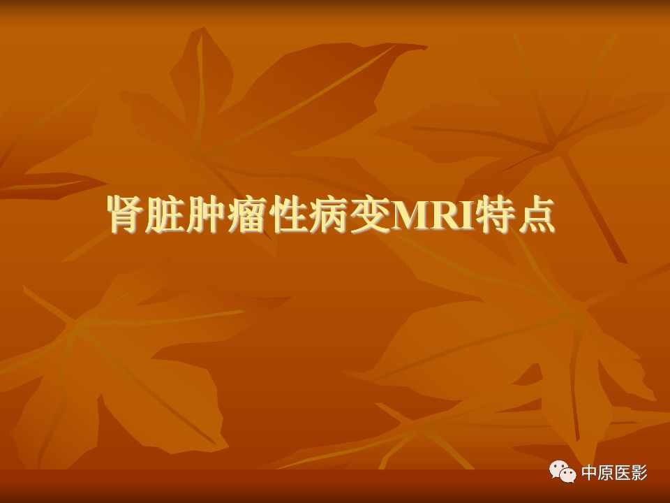 影像PPT - 【PPT】常规MRI检查在肾脏疾病中的应用-25