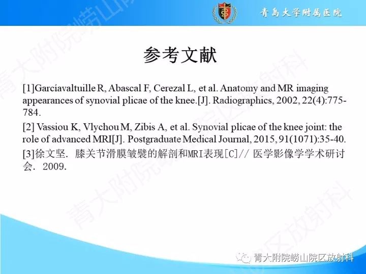 影像PPT - 【PPT】膝关节滑膜皱襞-15