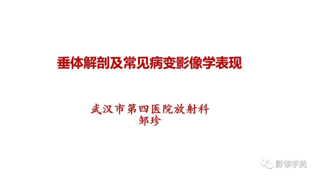 影像PPT - 【PPT】垂体解剖及常见病变影像学表现-1 影像PPT - 【PPT】垂体解剖及常见病变影像学表现-1