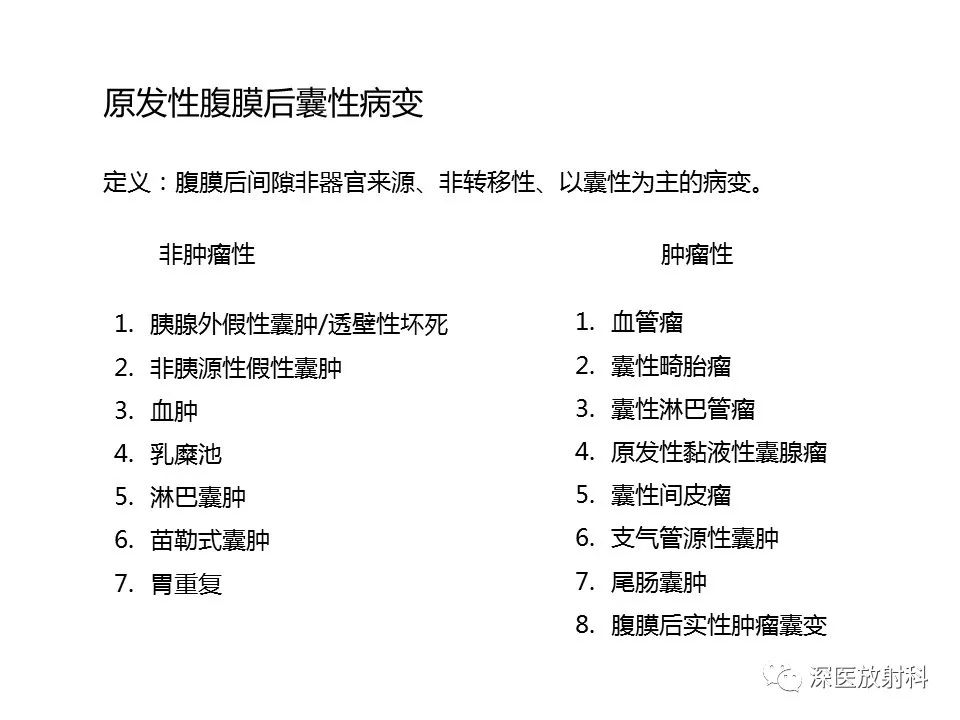 影像PPT - 【PPT】原发性腹膜后囊性病变影像学特征-3