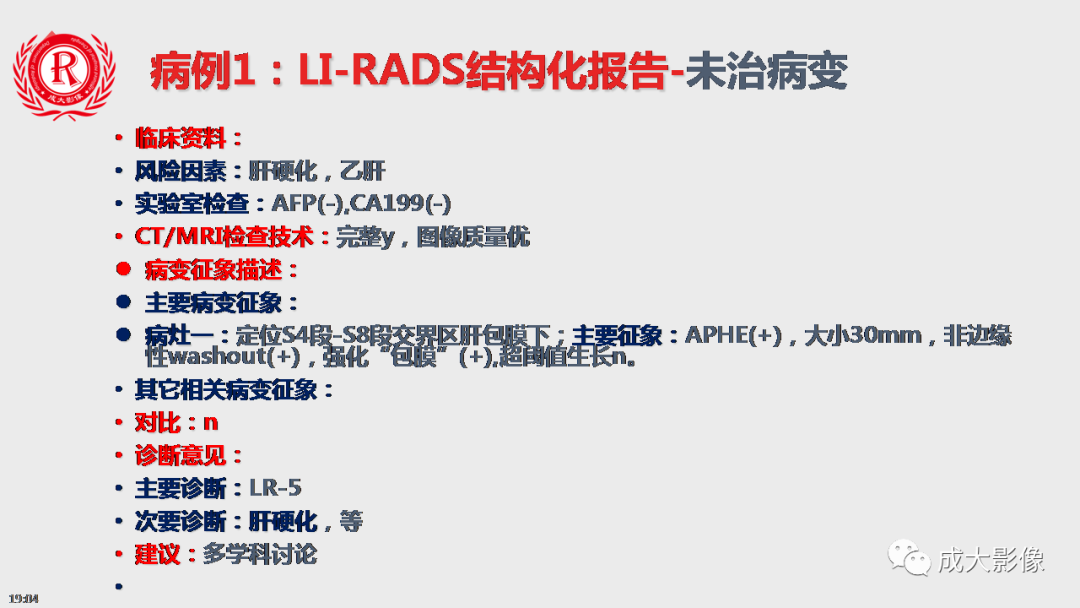 影像PPT - 【PPT】LI-RADS结构化报告实例应用-23