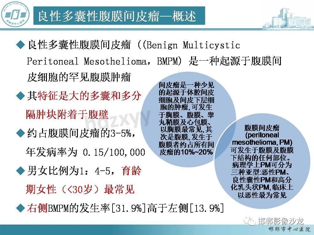 影像PPT - 【PPT】良性多囊性腹膜间皮瘤影像诊断-12