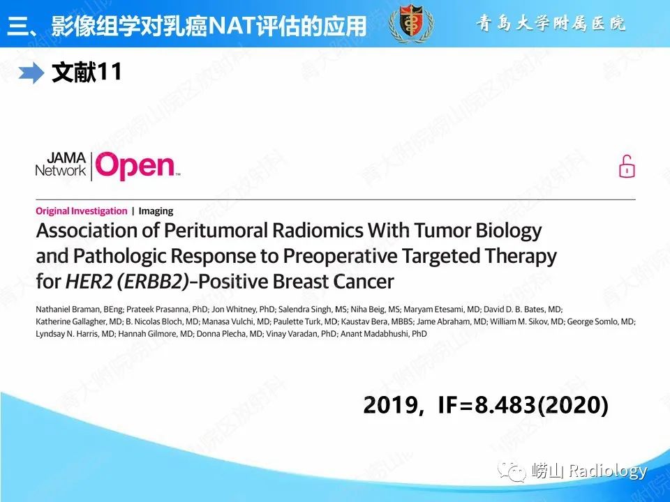 影像PPT - 【PPT】基于影像组学评估乳腺癌新辅助治疗效果-12