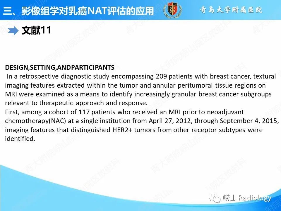 影像PPT - 【PPT】基于影像组学评估乳腺癌新辅助治疗效果-14