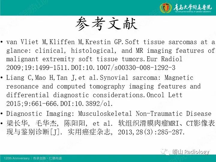 影像PPT - 【PPT】小腿滑膜肉瘤1例CT及MR影像-28