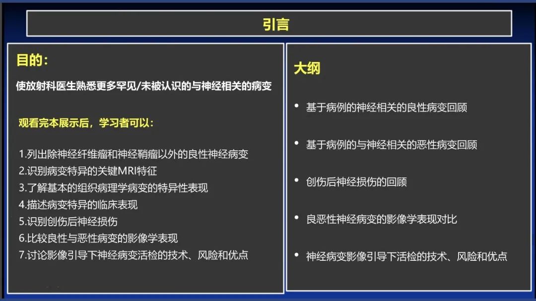 影像PPT - 【PPT】除了神经鞘瘤和神经纤维瘤：与神经相关的良性和恶性病变综述-3