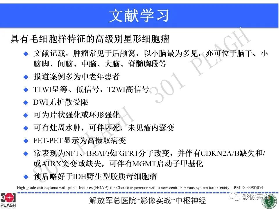 影像PPT - 【PPT】具有毛细胞样特征的高级别星形细胞瘤1例MR-40