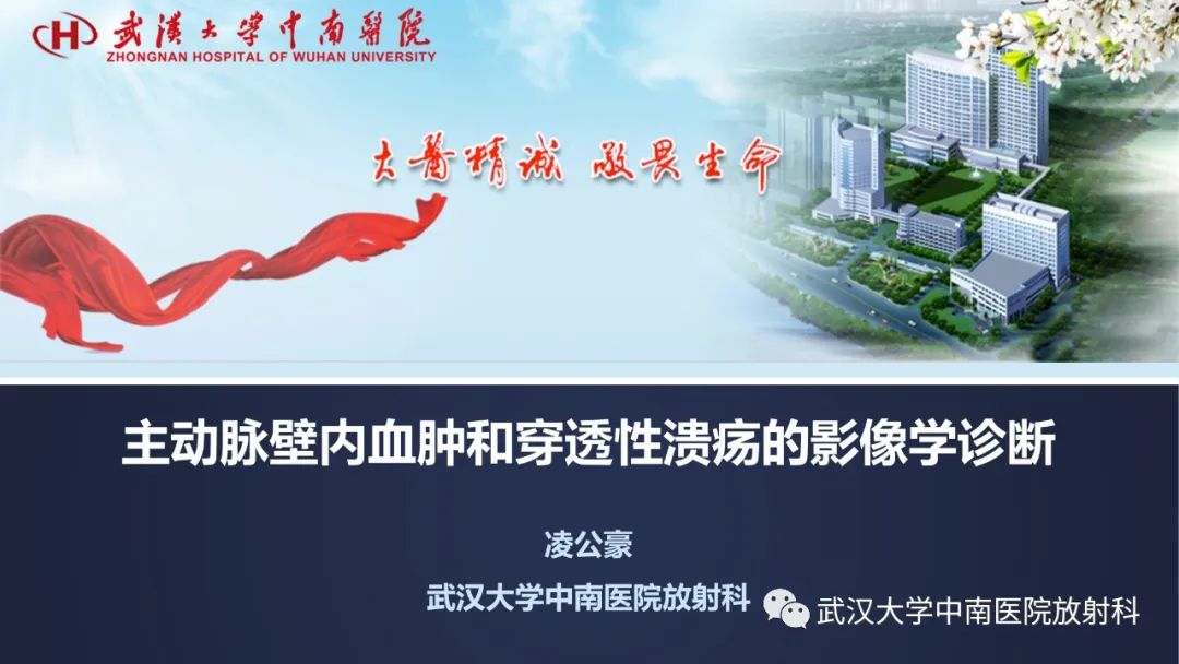 影像PPT - 【PPT】主动脉壁内血肿和穿透性溃疡的影像学诊断-1