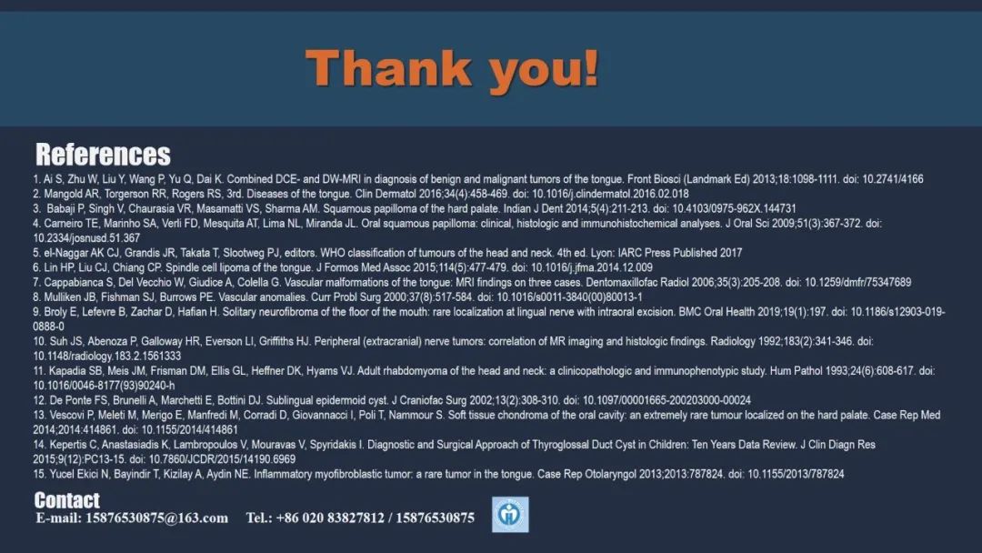 影像PPT - 【PPT】舌良性肿瘤及肿瘤样病变的MR表现及影像与病理对照分析-37 影像PPT - 【PPT】舌良性肿瘤及肿瘤样病变的MR表现及影像与病理对照分析-37
