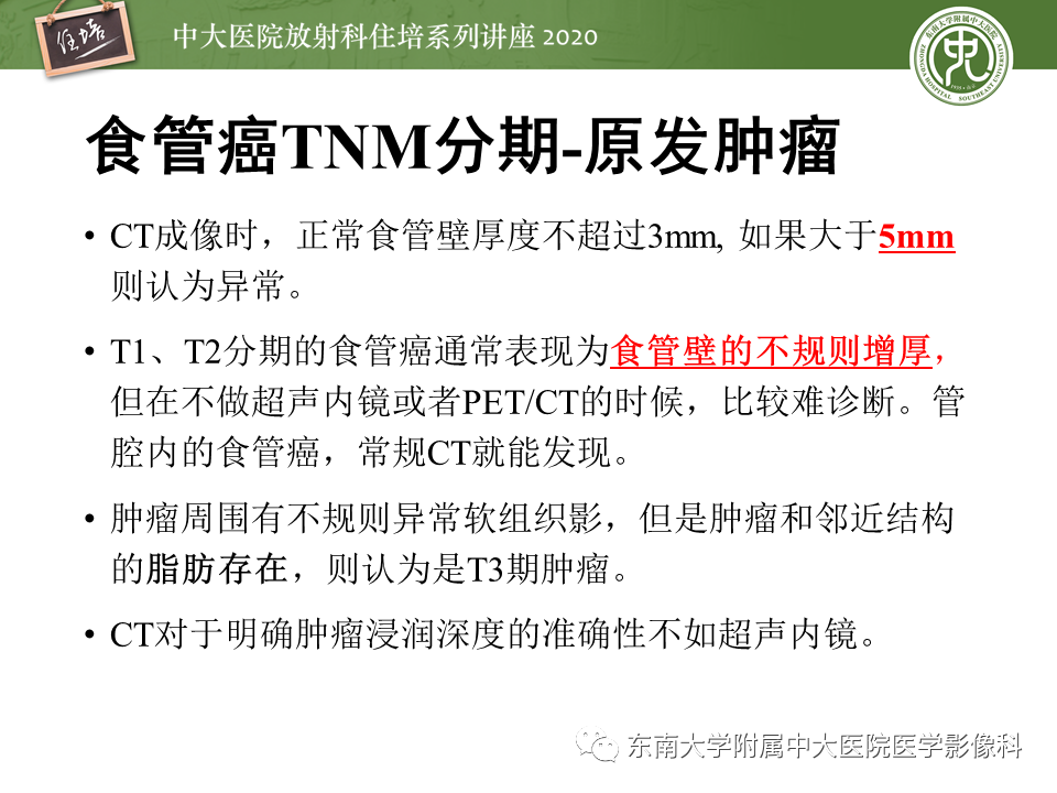 影像PPT - 【PPT】食管癌影像-临床分期-17