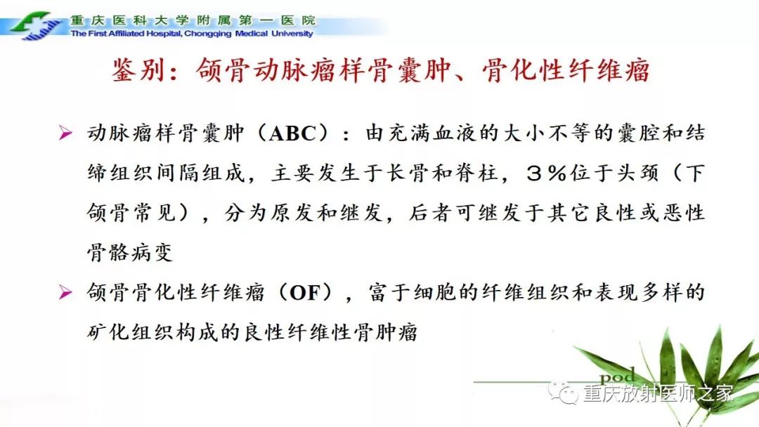影像PPT - 【PPT】颌骨常见肿瘤及肿瘤样病变的CT诊断及鉴别诊断-38
