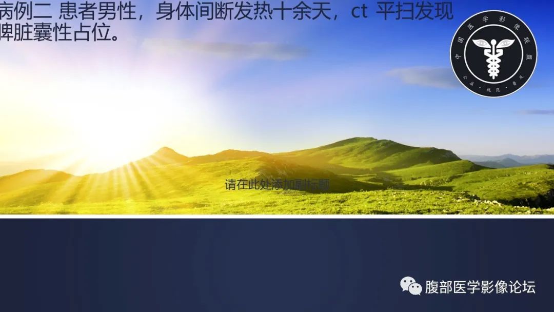 影像PPT - 【病例】脾脏脓肿1例CT影像-2 影像PPT - 【病例】脾脏脓肿1例CT影像-2
