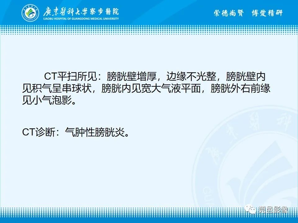 影像PPT - 【PPT】气肿性膀胱炎CT表现-6