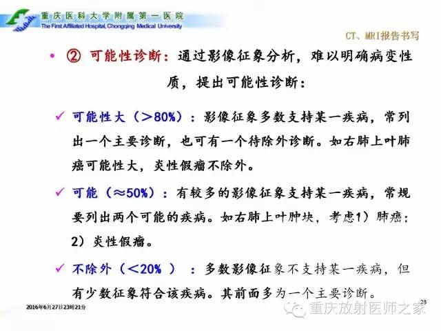 影像PPT - 【PPT】CT、MRI诊断原则与报告规范-28