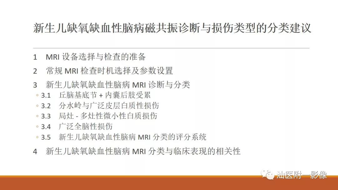影像PPT - 【PPT】新生儿缺氧缺血性脑病磁共振诊断与损伤类型的分类建议-14