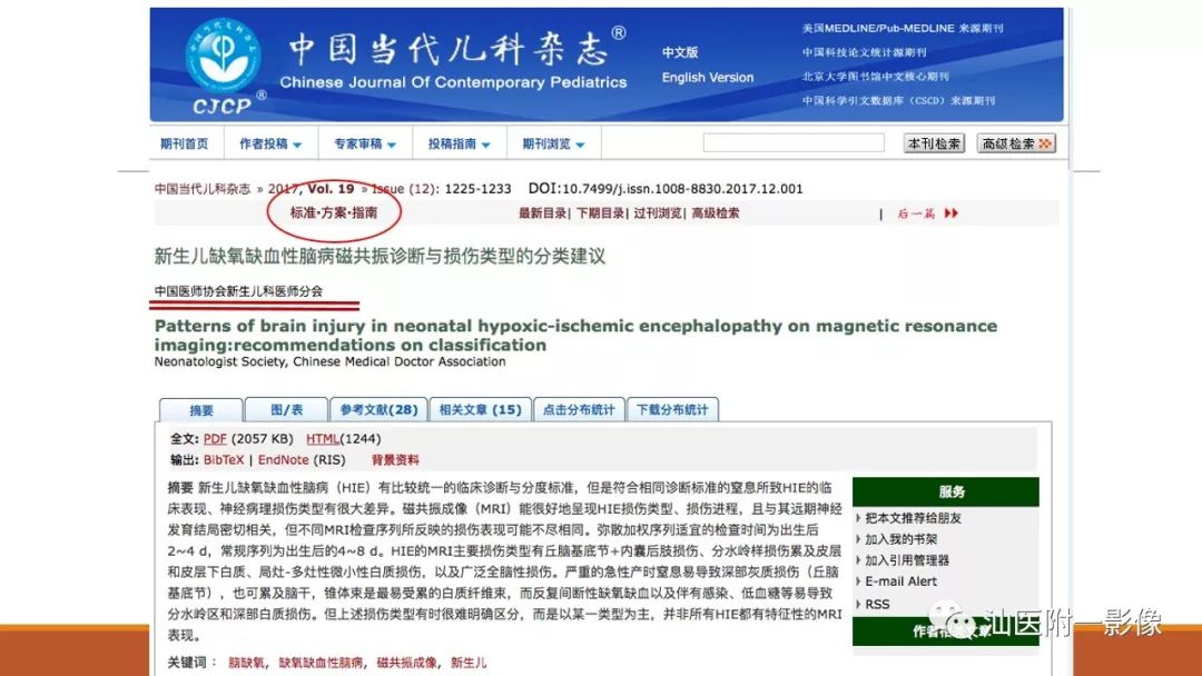 影像PPT - 【PPT】新生儿缺氧缺血性脑病磁共振诊断与损伤类型的分类建议-20