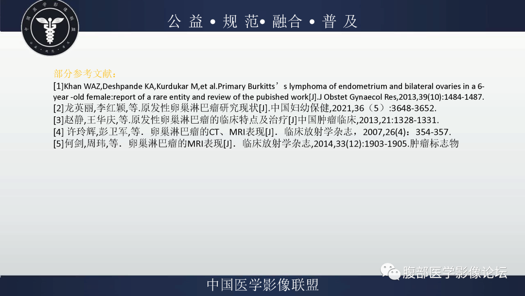 影像PPT - 【病例】卵巢弥漫大B细胞淋巴瘤1例MR影像-22