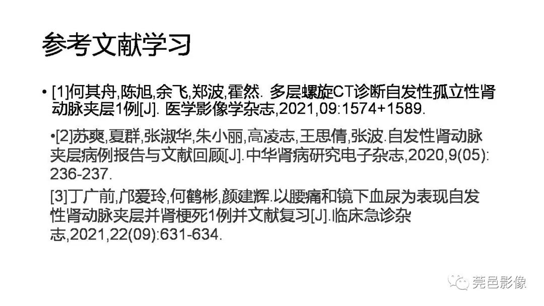 影像PPT - 【PPT】自发性肾动脉夹层CT诊断-38