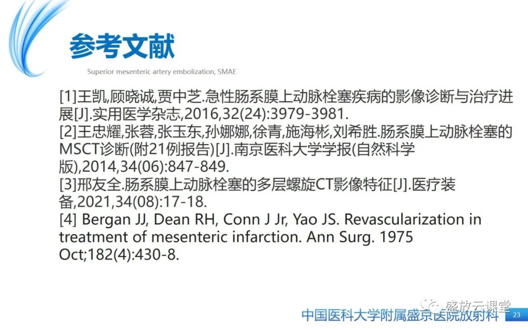影像PPT - 【PPT】肠系膜上动脉栓塞-23