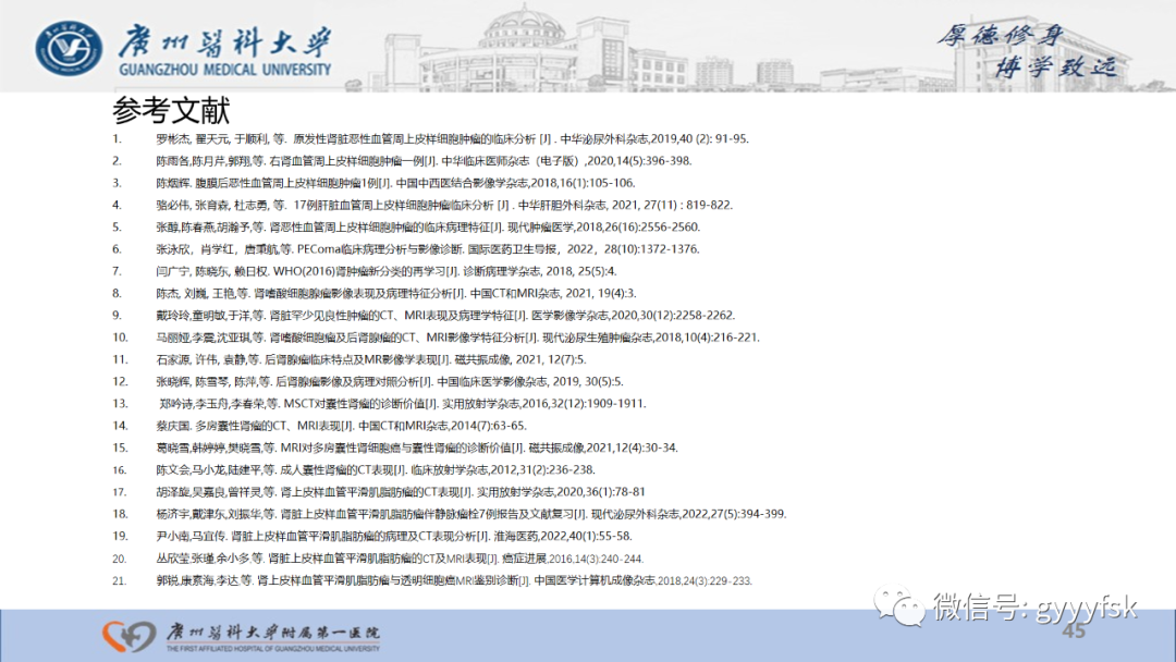 影像PPT - 【PPT】肾少见肿瘤影像诊断的文献汇报-45