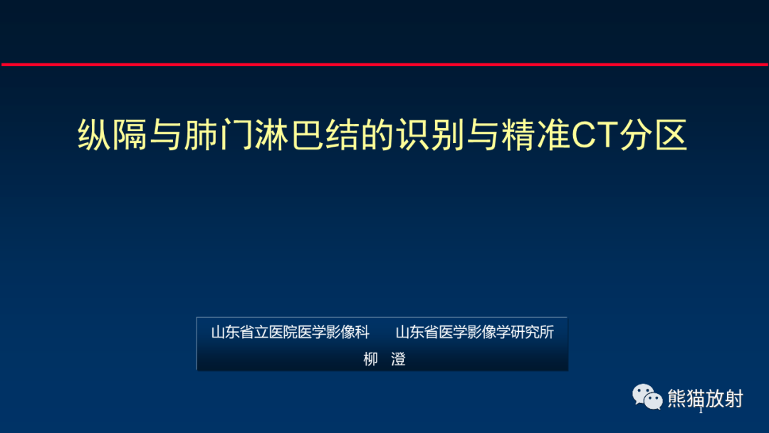 影像PPT - 【PPT】纵隔与肺门淋巴结的识别与精准CT分区-1