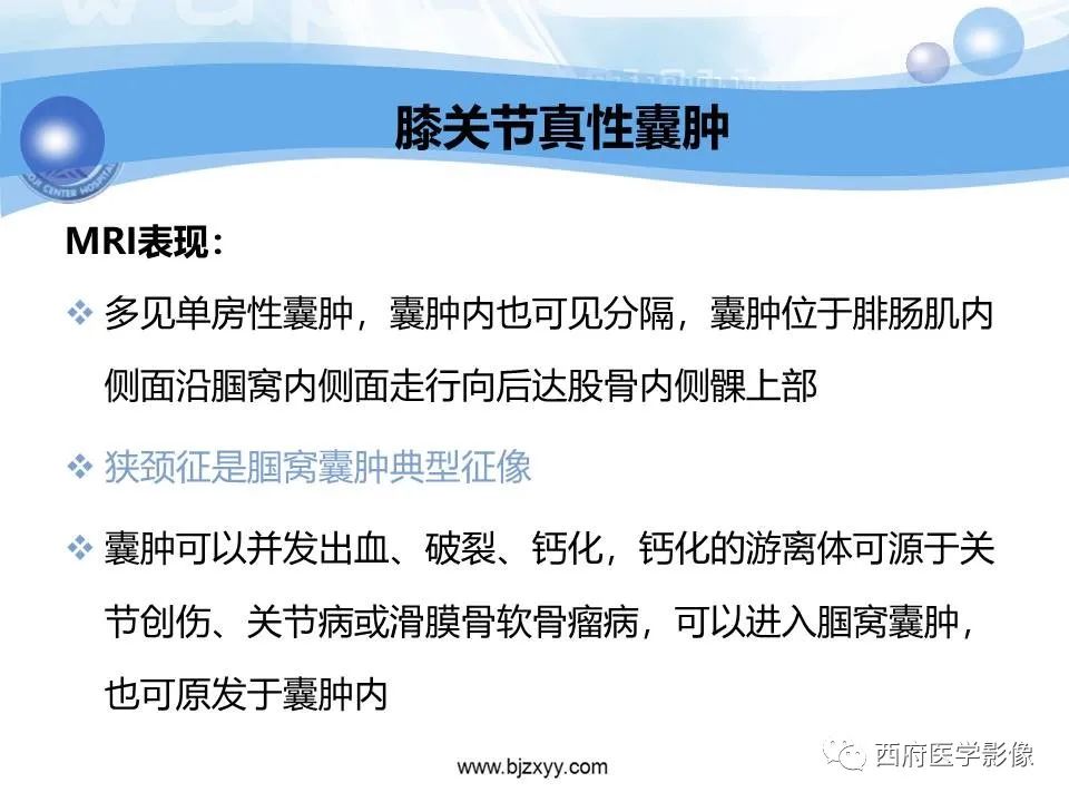 影像PPT - 【PPT】膝关节囊性病变影像诊断-7