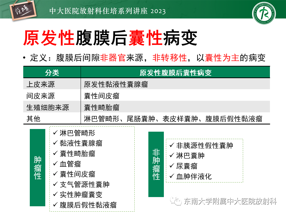 影像PPT - 【PPT】腹膜后原发囊性病变影像诊断思路-14